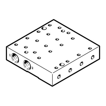 Festo Manifold Rail VABM-P6-15M-G18-M5-4 VABM-P6-15M-G18-M5-4